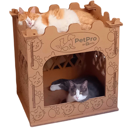 Cat House ,Corrugated Cardboard  Castle Cat House