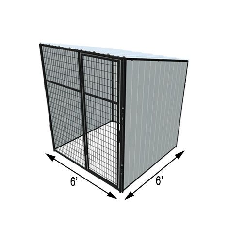 6' X 6' Vinyl Dog Kennel Stall (Basic)