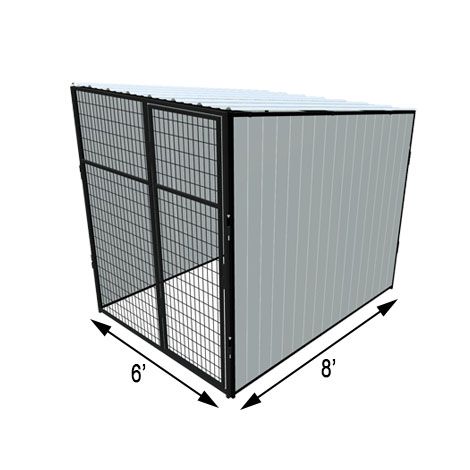 6' X 8' Vinyl Dog Kennel Stall (Basic)