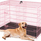 BestPet 36'' Folding Dog Crate for Small & Medium Dogs