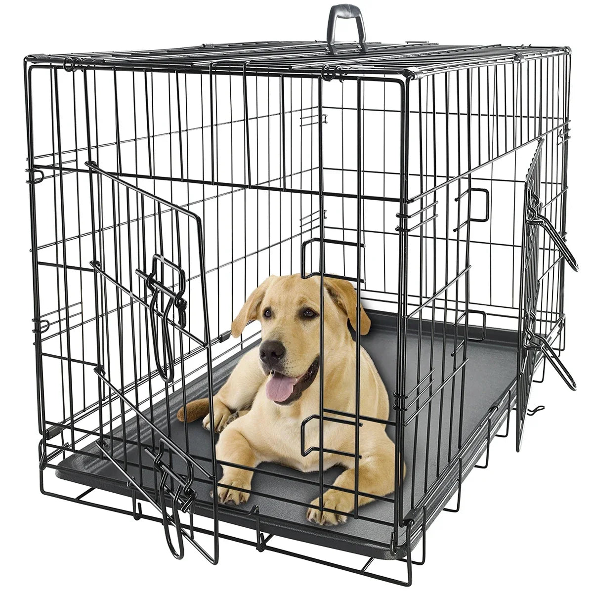 18'' Foldable XXL Stackable Metal Dog Cage