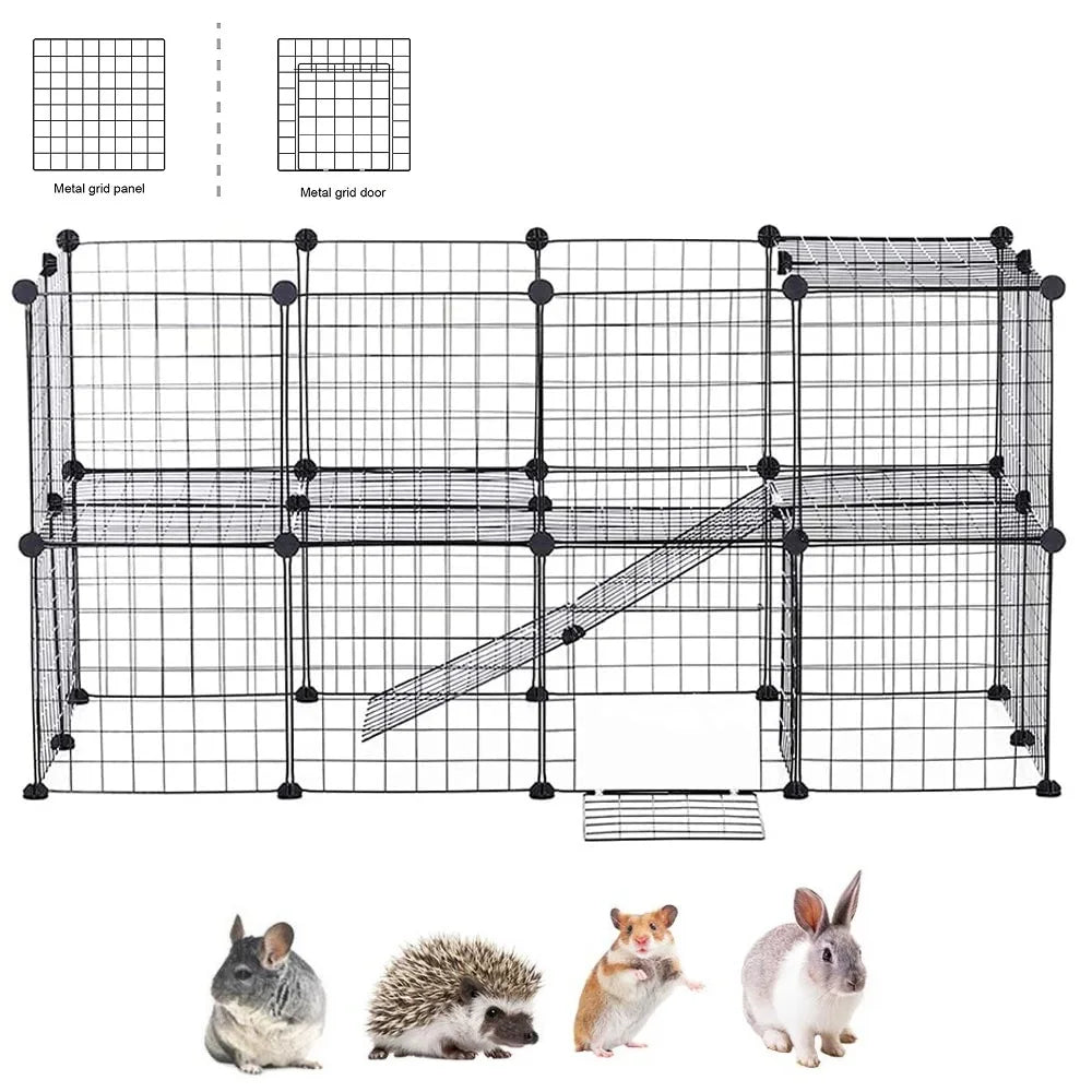 DIY Metal Mesh Pet Playpen for Small Animals