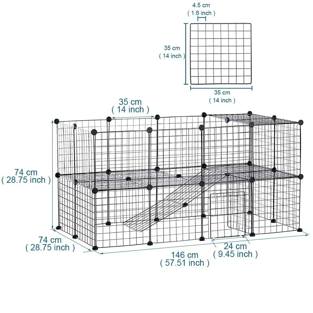 DIY Metal Mesh Pet Playpen for Small Animals