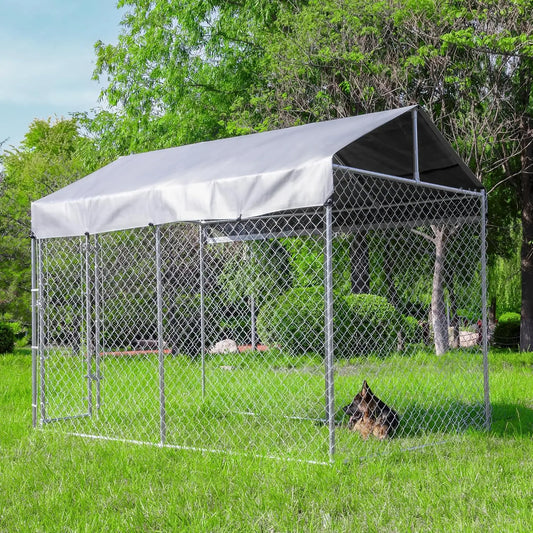 HITTITE Extra Large Outdoor Dog Kennel with Roof