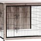 Extra Large Wooden Dog Crate Furniture with Cushion & Double Doors