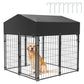 Large Outdoor Dog Kennel with Waterproof Cover