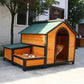 Outdoor Rainproof Wooden Dog Kennel