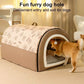 Detachable Washable Dog Bed – Warm Tent for Medium to Large Dogs