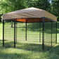 18' x 18' Galvanized Ultimate Dog Kennel with Cozy Nook