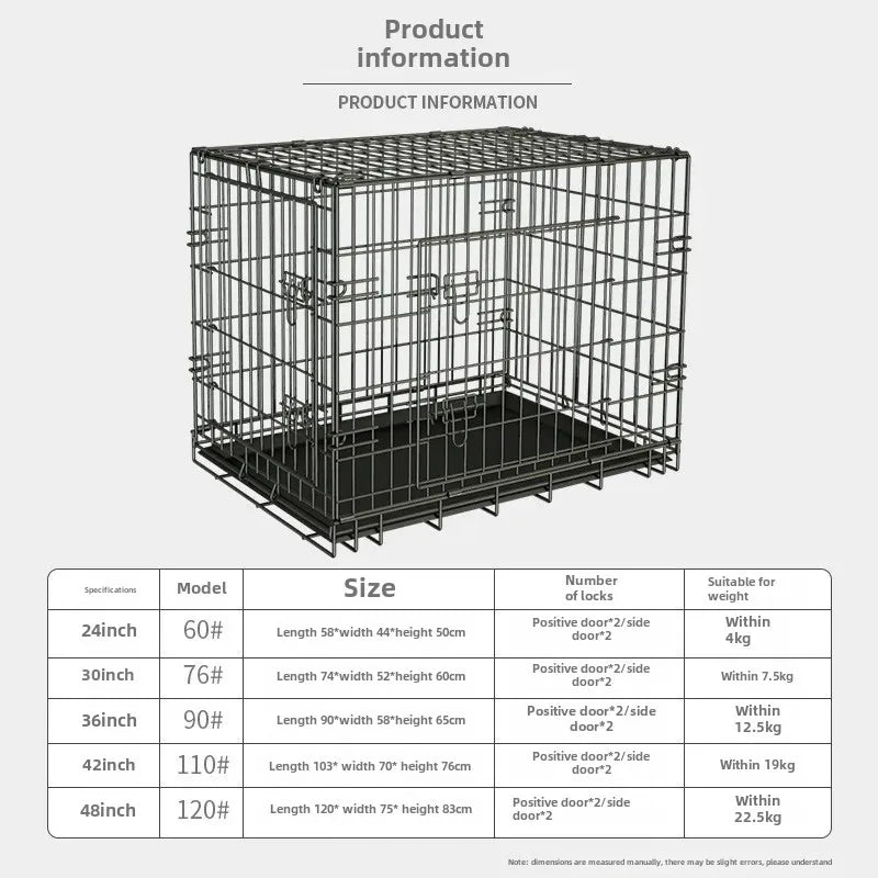 54" Heavy-Duty Crate for XXL Dogs - Great Dane, St. Bernard, Mastiff