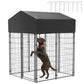 Large Outdoor Dog Kennel with Waterproof Cover