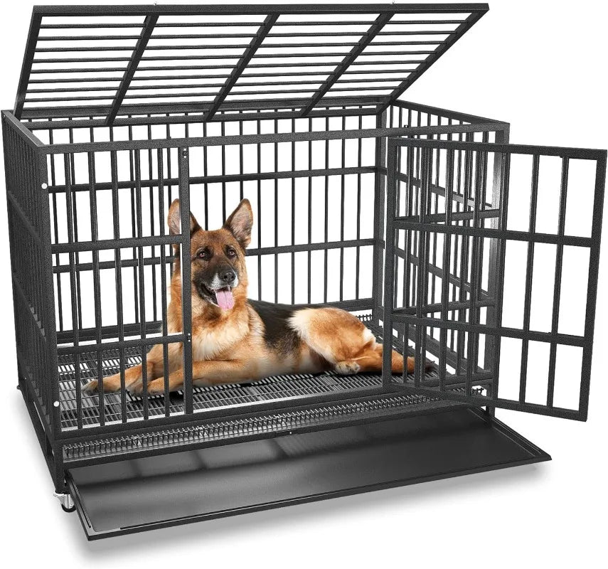 48-Inch Heavy Duty Escape-Proof Dog Crate