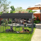 Large Outdoor Dog Kennel with Waterproof Cover