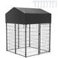 Large Outdoor Dog Kennel with Waterproof Cover