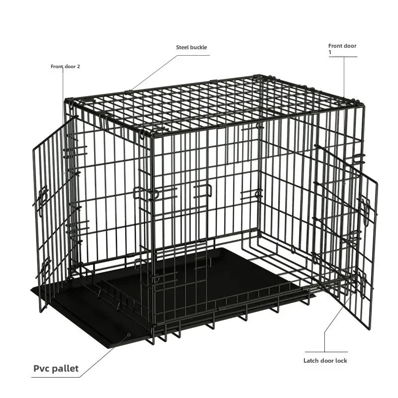 54" Heavy-Duty Crate for XXL Dogs - Great Dane, St. Bernard, Mastiff