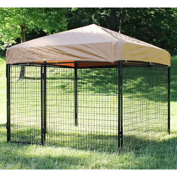 18' x 18' Galvanized Ultimate Dog Kennel with Cozy Nook