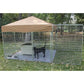 18' x 18' Galvanized Ultimate Dog Kennel with Cozy Nook