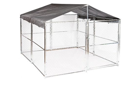 Lucky Dog® Universal 10'wX10'L Kennel Cover w/Frame