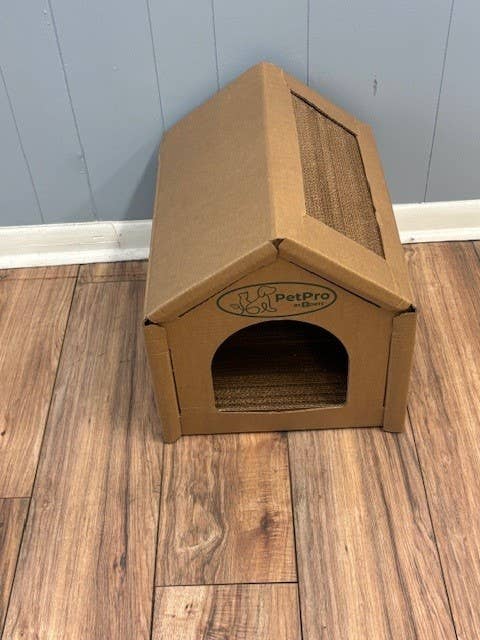 Cat House with Scratcher Pads – Medium Size,Durable