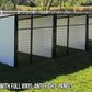 4' X 4' Multiple Vinyl No Back Dog Kennels x2