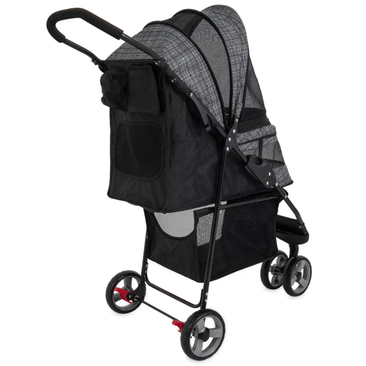 Gen7Pets Starry Night Gray Regal Plus Pet Stroller
