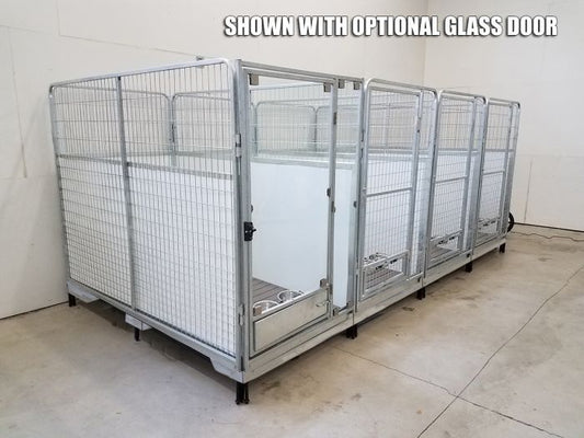 Quick-N-Clean 4' X 8' Galvanized Kennel PRO (Full Stall)